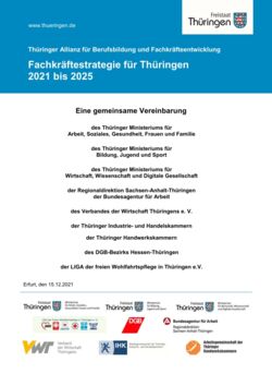 Bild des Deckblatts der Fachkräftestrategie für Thüringen 2021 bis 2025