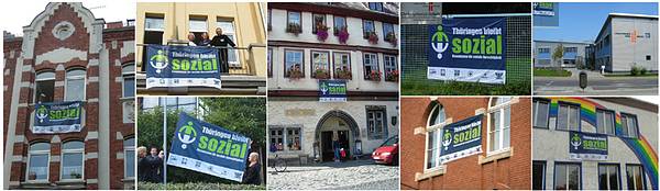 Erste gemeinsame Kampagne "Thüringen bleibt sozial" von 2003