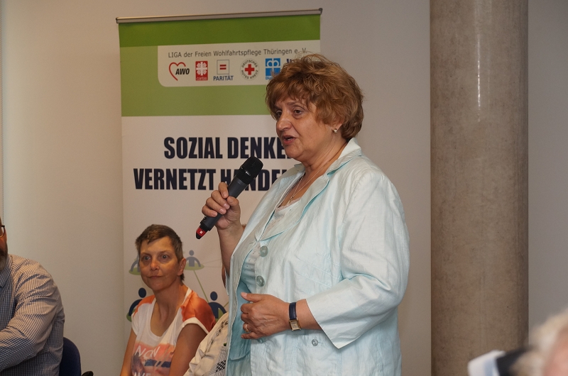 Landtagspräsidentin Birgit Diezel begrüßte die Gäste zum Tag der offenen Tür
